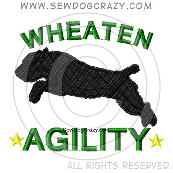 Embroidered Soft Coated Wheaten Terrier Agility Shirts