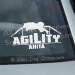 Akita Agility Dog Walk Car Decals
