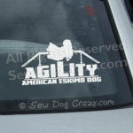 American Eskimo Dog Agility Vinyl Decals