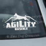 Basenji Agility Car Window Stickers