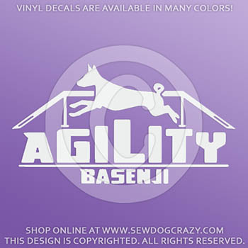 Agility Basenji Decals