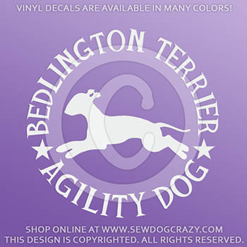 Bedlington Terrier Agility Stickers