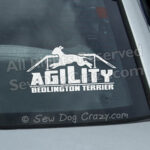 Bedlington Terrier Agility Car Window Stickers