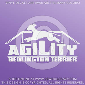 Bedlington Terrier Agility Decals