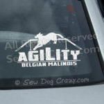 Malinois Agility Car Decals