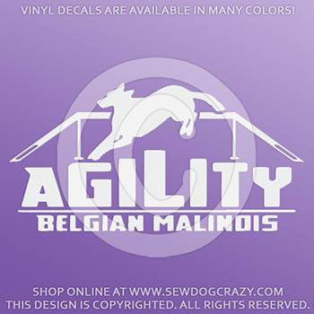 Malinois Agility Vinyl Stickers