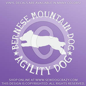 Bernese Mountain Dog Agility Decals