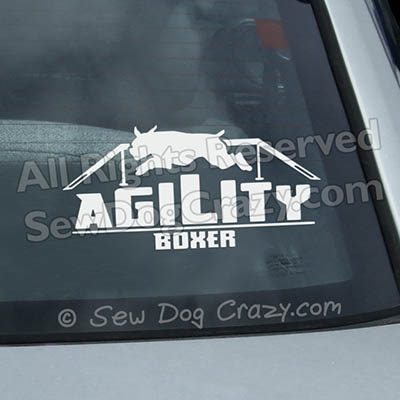 Agility Boxer Window Stickers