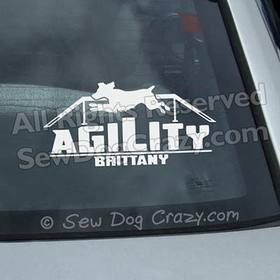 Vinyl Brittany Agility Car Stickers