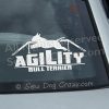 Bull Terrier Agility Window Stickers