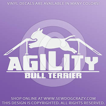 Bull Terrier Agility Decals