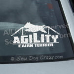 Cairn Terrier Agility Car Window Stickers