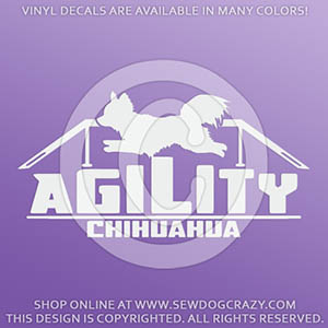 Longhaired Chihuahua Agility Decals