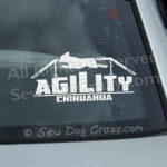 Chihuahua Agility Car Window Stickers