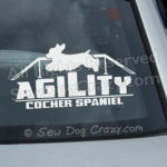 American Cocker Spaniel Agility Window Sticker
