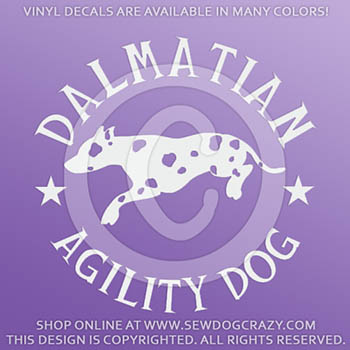 Dalmatian Agility Vinyl Decals