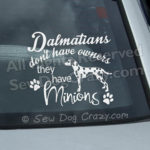 Funny Dalmatian Window Stickers