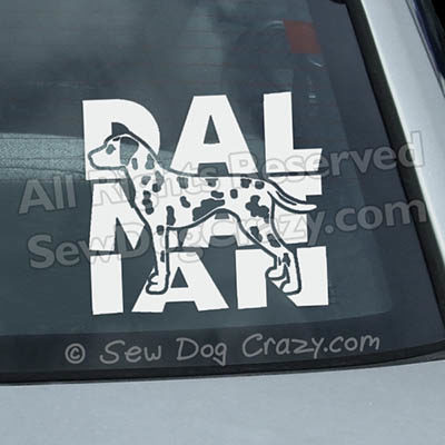 Cool Dalmatian Window Stickers