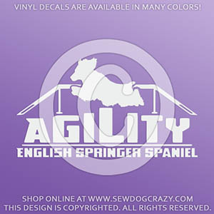 English Springer Spaniel Agility Decals