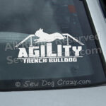 Agility French Bulldodg Car Stickers