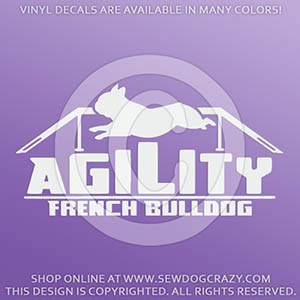 French Bulldog Agility Decals