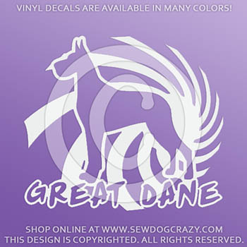 Cool Great Dane Vinyl Decals