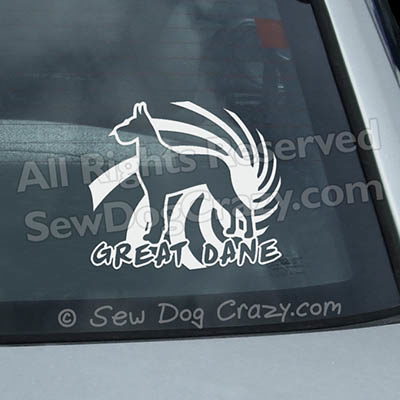 Cool Great Dane Decals