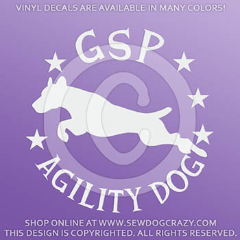 German Shorthaired Pointer Agility Decal