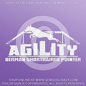 German Shorthaired Pointer Agility Decal