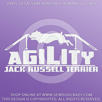 Jack Russell Terrier Agility Car Decals