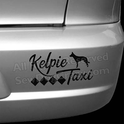 Kelpie Taxi Car Decals