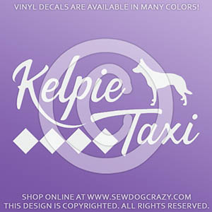 Kelpie Taxi Decals
