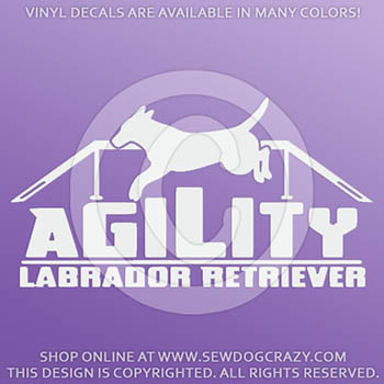 Labrador Retriever Agility Decals