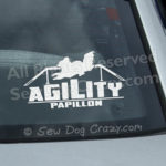 Papillon Agility Dog Walk Vinyl Sticker