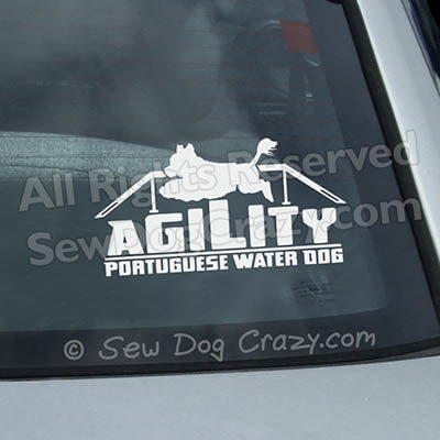 Portuguese Water Dog Window Stickers