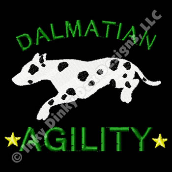 Dalmatian Agility Embroidery
