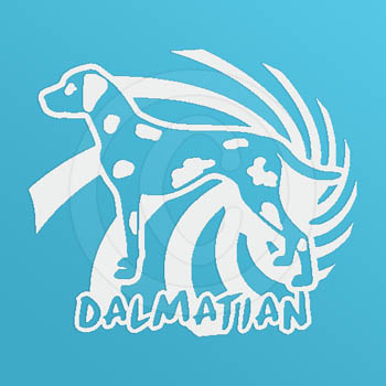 Cool Spiral Dalmatian Sticker