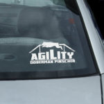 Vinyl Agility Doberman Stickers