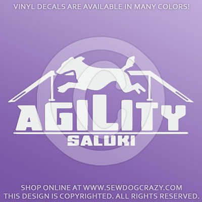 Agility Saluki Dog Walk Decal