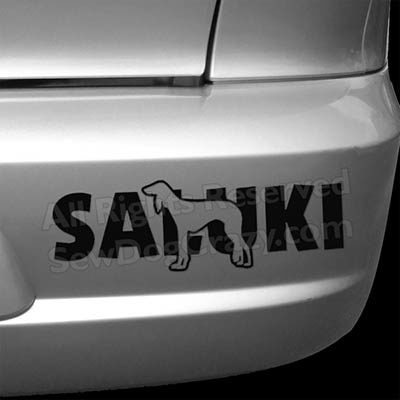 Vinyl Saluki Car Decals