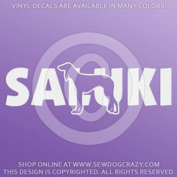 Vinyl Saluki Decals
