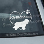 Love Schapendoes Car Stickers