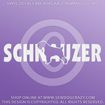 Vinyl Schnauzer Stickers