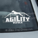 Vizsla Agility Dog Walk Window Sticker