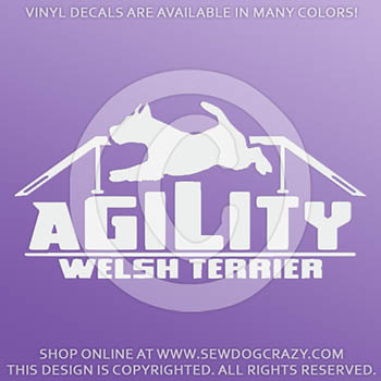 Welsh Terrier Agility Dog Walk Decals