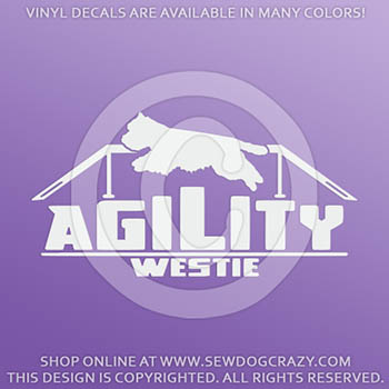 Westie Agility Stickers