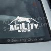 Jumping Agility Westie Decal