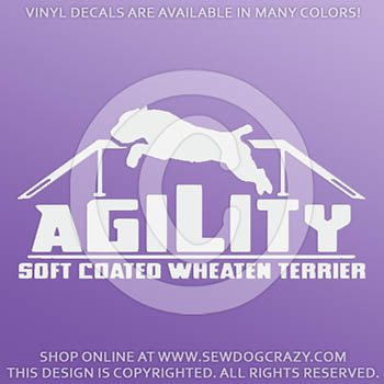 Soft Coated Wheaten Terrier Agility Decals