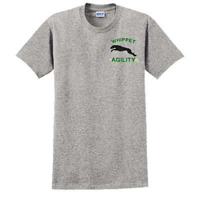 Embroidered Whippet Agility Tshirt