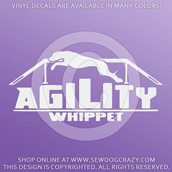 Whippet Agility Car Decal